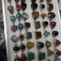 انگشتره عقیق یاقوت زمرد یجایی گرمی