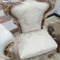 مبل سلطنتی ۹نفره چوب طلایی گردو رنگ ثابت|مبلمان خانگی و میز عسلی|بندر ماهشهر, |دیوار
