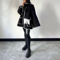 کت قلاب بافی پاییزه|لباس|اصفهان, باغ دریاچه|دیوار