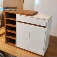 جاکفشی شیک و جادار، نظم و زیبایی در یک قاب|جاکفشی، کمد، دراور|اصفهان, باغ فدک|دیوار