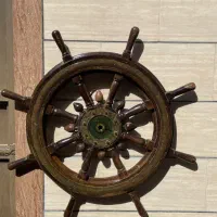 سکان لنج هندی|کلکسیون اشیاء عتیقه|بوشهر, |دیوار