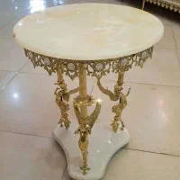 میز خاطره برنز قطر ۵۰ سنگ مرمر درجه یک