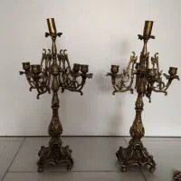 آینه شعمدان برنز|کلکسیون اشیاء عتیقه|پردیس, فاز ۸|دیوار