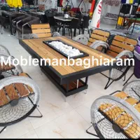 صندلی چوبی واتشدان|صندلی و نیمکت|محمدشهر, محمدشهر|دیوار