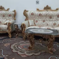 مبل ۹ نفره با عسلی  در حد نو|مبلمان خانگی و میز عسلی|مشگین شهر, |دیوار