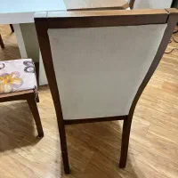 میز نهار خوری ۴نفره مربع چوب گردو|میز و صندلی غذاخوری|اصفهان, باغ دریاچه|دیوار