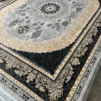 فرش۱۲ متری فیلی دودی طرح۷۰۰ نخbcf کاشان حاجی حسینی
