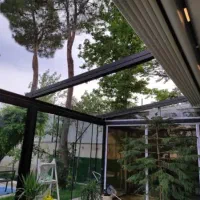 سایبان و سقف متحرک برقی(ریل آلومینیومی استاندارد)|خدمات پیشه و مهارت|مشهد, وکیلآباد|دیوار