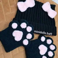 کلاه فانتزی و دستکش پنجه ای|لباس|کاشان, شهرک انقلاب|دیوار