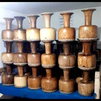 تمبک دهانه بزرگ چوبی