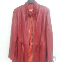 مانتو چرم  زیپ دار