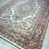 فرش 9متر درحدنو چله وگل ابریشم موج مهردستباف اقساط