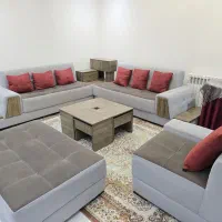مبل ال 9 نفره با عسلی و کنسول MDF|مبلمان خانگی و میز عسلی|رشت, چله خانه|دیوار