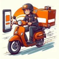 موتور سوار حرفه ای جهت کار در پیک بادپا