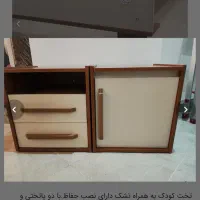 سرویس خواب کودک در حد نو شرکت آپادانا|تخت و صندلی بچه|شیراز, آزادگان|دیوار
