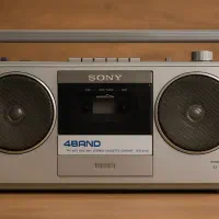 رادیو کاست قدیمی سونی