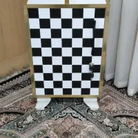 کمد دکور تک نفره چوبی جاکفشی شطرنجی|جاکفشی، کمد، دراور|قم, شهرک امام حسن|دیوار
