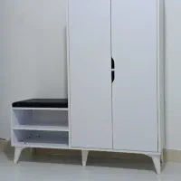 جا کفشی نو جدید مدل ارشین رنگ سفید موجود|جاکفشی، کمد، دراور|کنارک, |دیوار