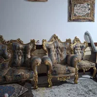 مبل سلطنتی نه نفره|مبلمان خانگی و میز عسلی|تاکستان, |دیوار