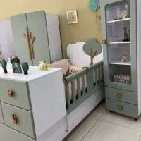 سرویس تخت و کمد نوزاد مدل شاخک سرویس کودک شاخک|تخت و سرویس خواب|کرمانشاه, |دیوار