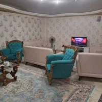 مبلمان ۷نفره سبز رنگ جنس خارجی|مبلمان خانگی و میز عسلی|کاشان, فاز ۱ ناجی آباد|دیوار