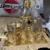 سرویس چای خوری با قندان وقوری پیوتر