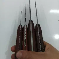 چاقو قصابی و جیبی فنر اره آتیشی فولاد دسته عناب|کوهنوردی و کمپینگ|قم, نخودی|دیوار