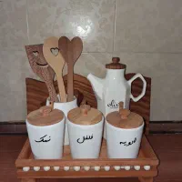 ست سرامیکی و چوبی