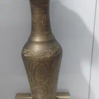 گلدان برنجی قلمکاری نفیس|صنایع دستی و سایر لوازم تزئینی|کرج, گوهردشت|دیوار