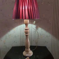 اباژور رومیزی پایه چوبی|چراغ خواب و آباژور|مشهد, رستگار|دیوار