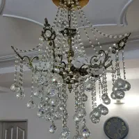 لوستر برنجی ۵ شاخه