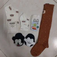 چند جفت جوراب نوزادتا دوسال و ست مادرو کودک