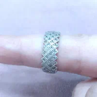 انگشترپرازنگین نقره