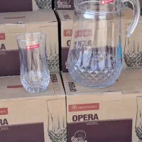 پارچ و لیوان نوری تازه کریستال