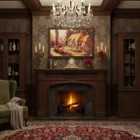 تابلوی کلبه بهاری (روستایی)