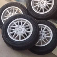 رینگ و لاستیک خرچنگی سایز۱۵ مناسب پژو