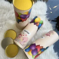 قوطی مقوایی با درب فلزی