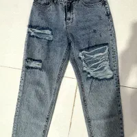 شلوار جین مام فیت زنانه نو فقط چندبار استفاده