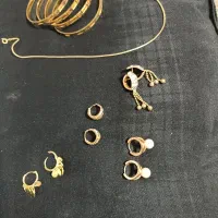 گوشواره النگو و زنجیر ژوپینگ رنگ ثابت