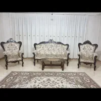 مبلمان هفت نفره همراه میزعسلی