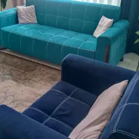 مبلمان۷ نفره کاملا سالم با میز نهار خوری سه نفره