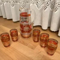 پارچ و لیوان شربتی قدیمی