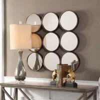 آینه گرد آلویا|آینه|فولادشهر, A3|دیوار