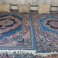 فرش فیروزه ای ۶ متر  وگلیم‌ ۶ متر
