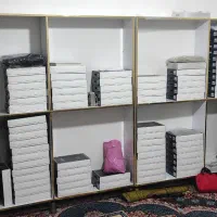 کمد قفسه و ویترین ام دی اف و صندلی