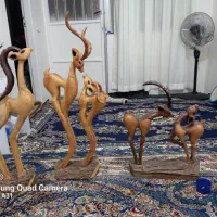 کار دست آهو با چوب