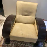 ست مبل چوبی کرم رنگ ۷ نفره|مبلمان خانگی و میز عسلی|رباطکریم, رباطکریم|دیوار