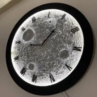 ساعت دیواری طرح ماه|ساعت دیواری و تزئینی|نیشابور, گنبد سبز|دیوار