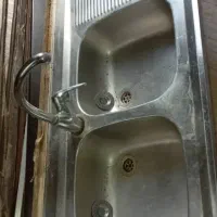 سینک ظرفشویی همراه باشیر اهرمی در حد نو