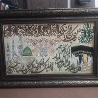 ۱ عدد تابلو فرش دست بافت تبریز سه سوره گل ابریشم|تابلو فرش|ری, جوانمرد قصاب|دیوار